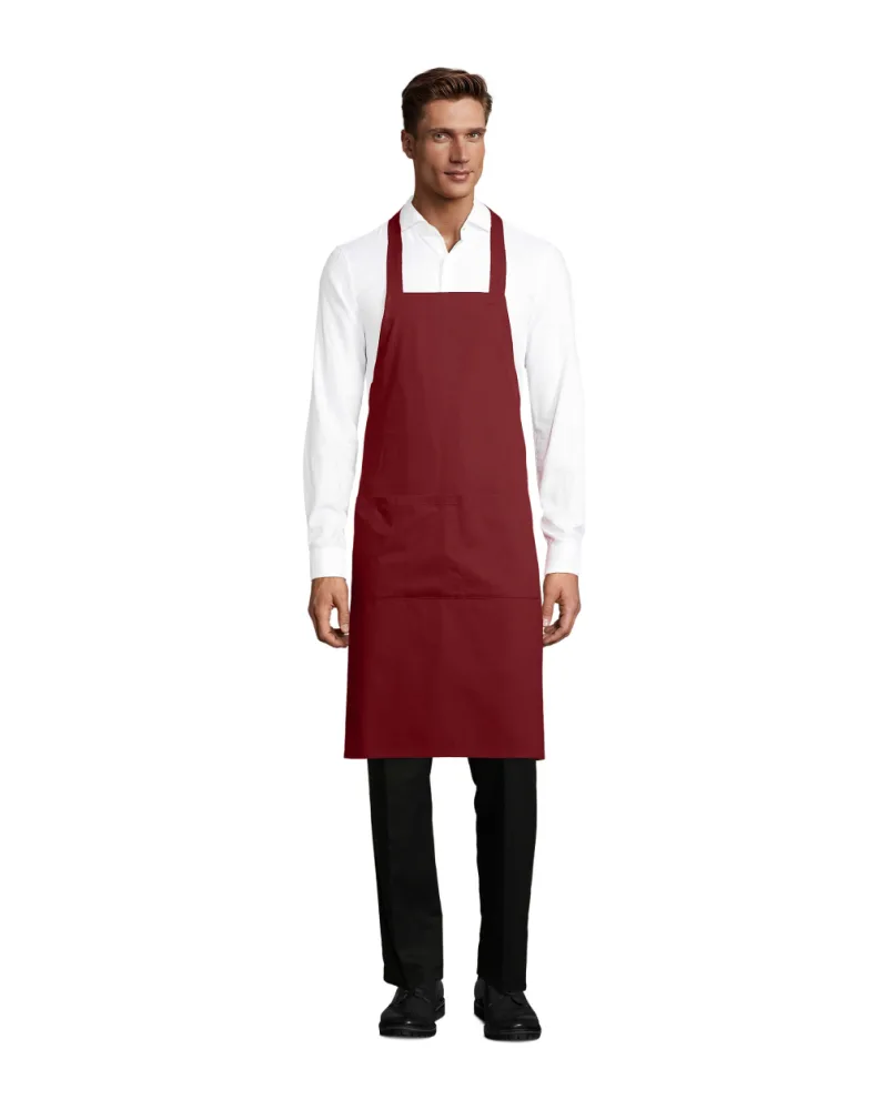 Фартух SOL'S Gamma, 90 см — бордовий
