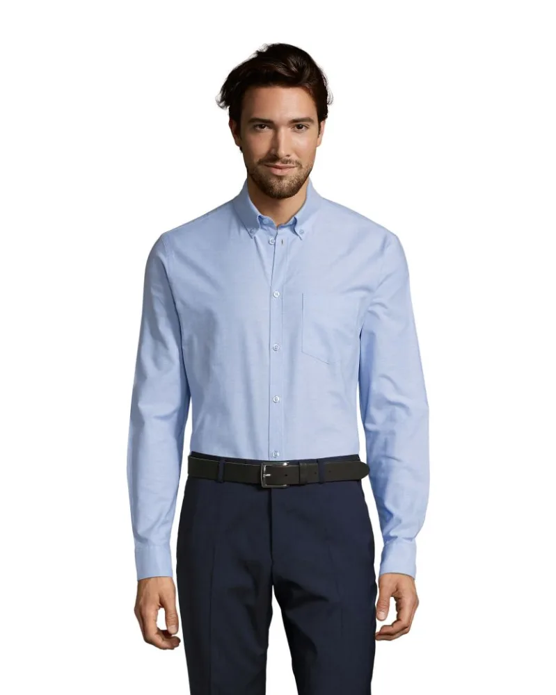 Сорочка SOL'S Boston Fit — блакитний