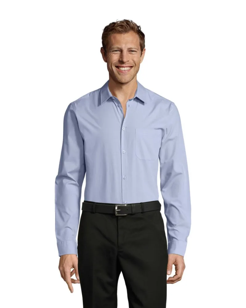 Сорочка SOL'S Baltimore fit — блакитний