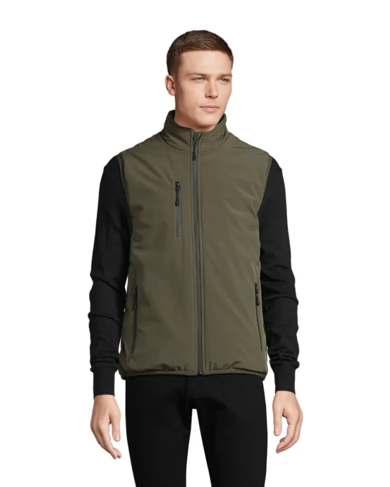 Жилет софтшел SOL’S Falcon Padded BW — армійський