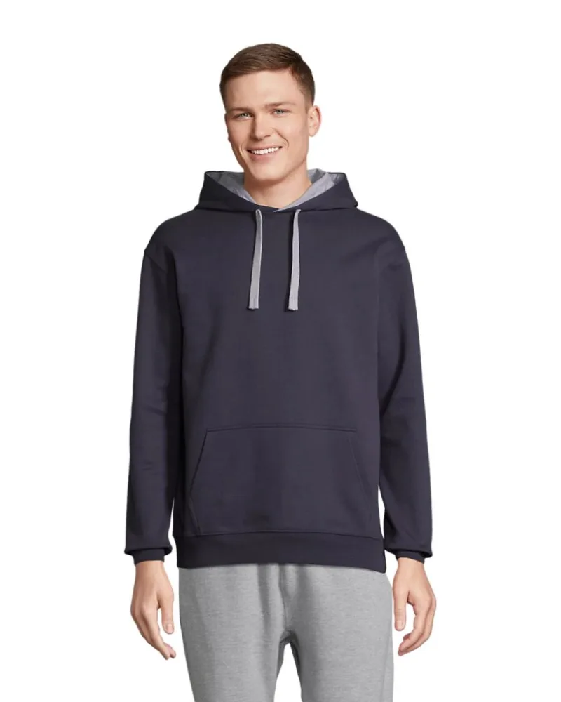 Худі SOL’S Cameron — темно-синій/сірий