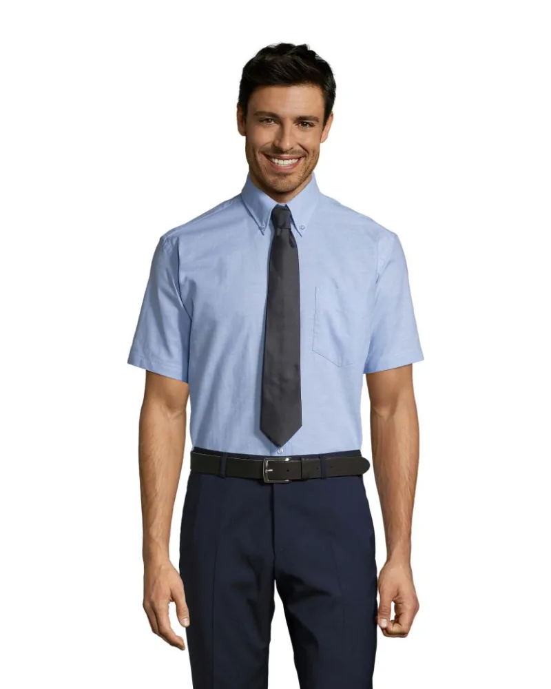 Сорочка чоловіча SOL'S Brisbane Short Sleeve — блакитний