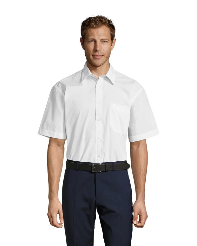 Сорочка чоловіча SOL'S Bristol Short Sleeve — білий