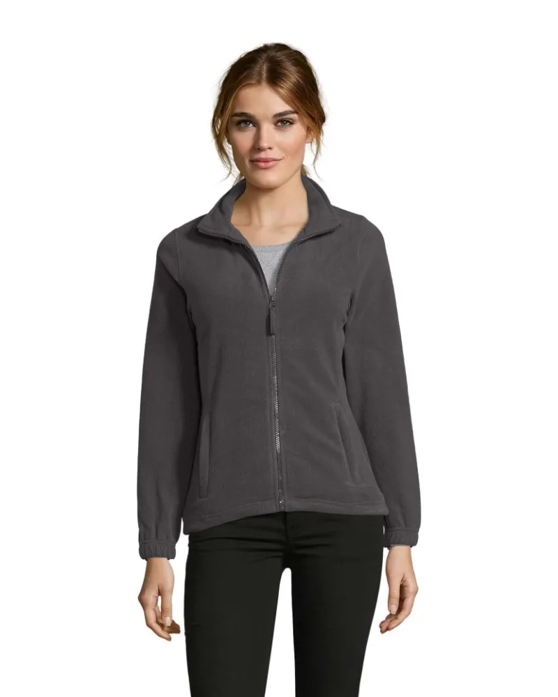 Куртка флісова жіноча SOL'S North — вугільно-сірий